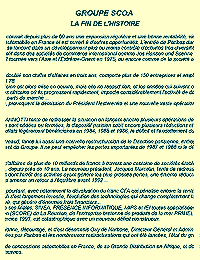 Les dernières années du Groupe SCOA